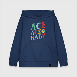 Толстовка детская хлопковая Ace Ace Baby, цвет: тёмно-синий