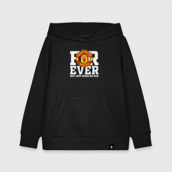 Толстовка детская хлопковая Manchester United FOREVER NOT JUST WHEN WE WIN, цвет: черный