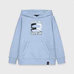 Толстовка детская хлопковая Черный пояс - это белый пояс, который отказался сд, цвет: мягкое небо