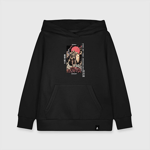 Детская толстовка-худи Skull Knight / Черный – фото 1