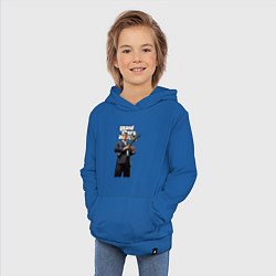 Толстовка детская хлопковая GTA 5 Gangster, цвет: синий — фото 2