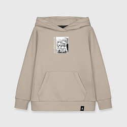 Толстовка детская хлопковая Юи, Юри и Канадэ, цвет: миндальный