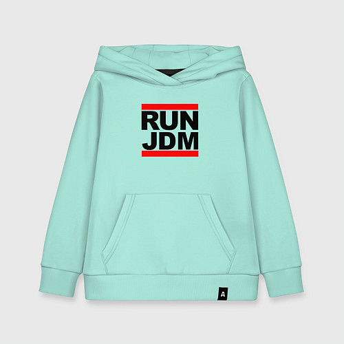 Детская толстовка-худи Run JDM Japan / Мятный – фото 1