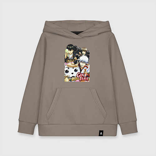 Детская толстовка-худи Gintoki ice cream / Утренний латте – фото 1