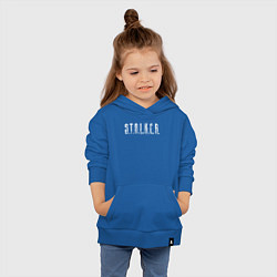 Толстовка детская хлопковая S T A L K E R - Logo, цвет: синий — фото 2