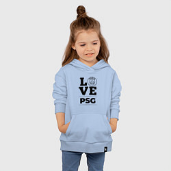 Толстовка детская хлопковая PSG Love Классика, цвет: мягкое небо — фото 2