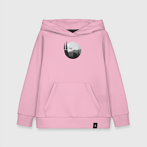 Детская толстовка-худи Давай через овраг / Светло-розовый – фото 1