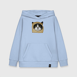 Толстовка детская хлопковая Котохлебинг, цвет: мягкое небо