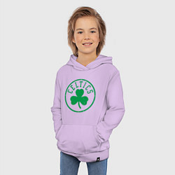 Толстовка детская хлопковая Celtics - Селтикс, цвет: лаванда — фото 2