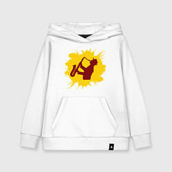 Толстовка детская хлопковая Soul Jazz, цвет: белый