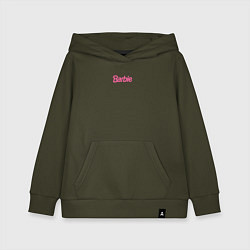 Толстовка детская хлопковая Barbie mini logo, цвет: хаки