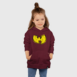 Толстовка детская хлопковая Style Wu-Tang, цвет: меланж-бордовый — фото 2
