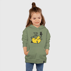 Толстовка детская хлопковая Wu-Tang Is For The Children, цвет: авокадо — фото 2