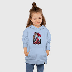 Толстовка детская хлопковая Akira anime, цвет: мягкое небо — фото 2