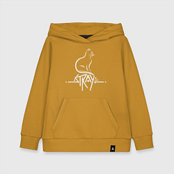 Толстовка детская хлопковая Stray Life, цвет: горчичный
