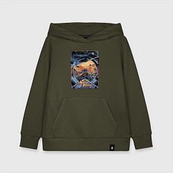 Толстовка детская хлопковая Звездный десант в квадрате, цвет: хаки