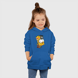 Толстовка детская хлопковая Cyber-Bart - Simpsons family, цвет: синий — фото 2