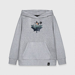 Толстовка детская хлопковая Бездорожье, цвет: меланж