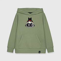 Толстовка детская хлопковая Милая овечка- Cult of the lamb, цвет: авокадо