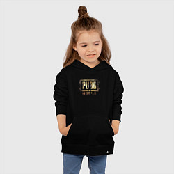 Толстовка детская хлопковая PUBG Mobile - gold theme, цвет: черный — фото 2