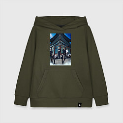 Толстовка детская хлопковая Stray Kids Thunderous, цвет: хаки
