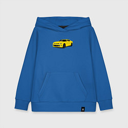 Толстовка детская хлопковая Chevrolet Camaro American Car, цвет: синий
