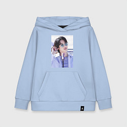 Толстовка детская хлопковая Мировой красавчик Джин, цвет: мягкое небо