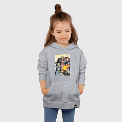 Толстовка детская хлопковая Fairy Tail heroes, цвет: меланж — фото 2