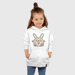 Толстовка детская хлопковая Love Rabbit, цвет: белый — фото 2