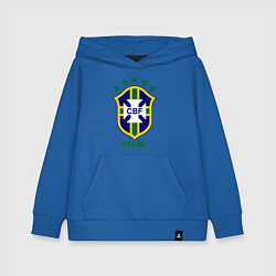 Толстовка детская хлопковая Brasil CBF, цвет: синий