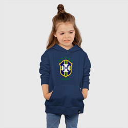 Толстовка детская хлопковая Brasil CBF, цвет: тёмно-синий — фото 2