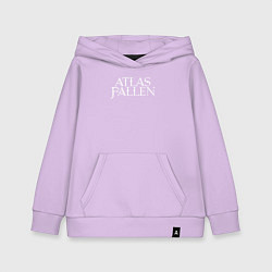 Толстовка детская хлопковая Atlas fallen logo, цвет: лаванда