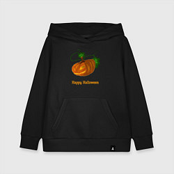 Толстовка детская хлопковая Trembling pumpkin, цвет: черный