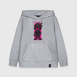 Толстовка детская хлопковая Пёс теннисист, цвет: меланж