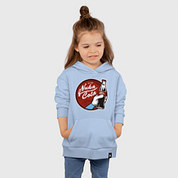 Толстовка детская хлопковая Nuka cola sticker, цвет: мягкое небо — фото 2