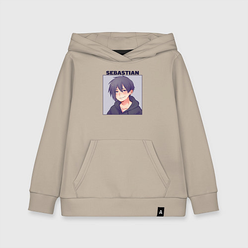 Детская толстовка-худи Себастиан из деревни / Миндальный – фото 1