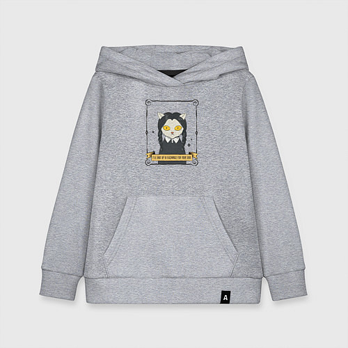 Детская толстовка-худи Я замолчу в обмен на твою душу / Меланж – фото 1
