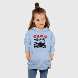 Толстовка детская хлопковая Yamaha - motorsport, цвет: мягкое небо — фото 2