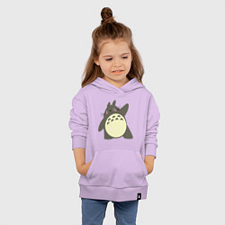 Толстовка детская хлопковая Hello Totoro, цвет: лаванда — фото 2