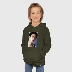 Толстовка детская хлопковая Handsome Jin, цвет: хаки — фото 2