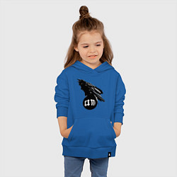 Толстовка детская хлопковая DM Raven, цвет: синий — фото 2