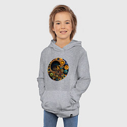 Толстовка детская хлопковая Марсовое поле, цвет: меланж — фото 2