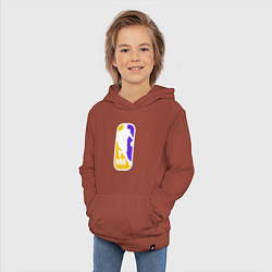 Толстовка детская хлопковая NBA Kobe Bryant, цвет: кирпичный — фото 2