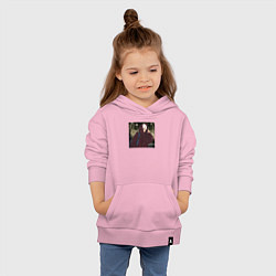 Толстовка детская хлопковая Аль-Хайтам,пейзаж, цвет: светло-розовый — фото 2