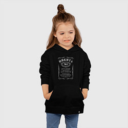 Толстовка детская хлопковая Никита в стиле Jack Daniels, цвет: черный — фото 2