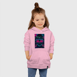 Толстовка детская хлопковая Музыкальная девушка, цвет: светло-розовый — фото 2