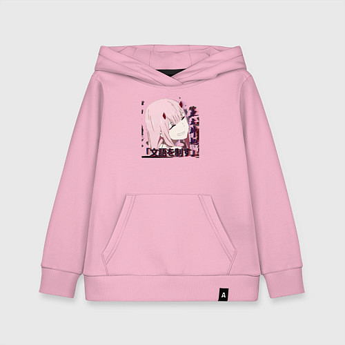 Детская толстовка-худи Anime X Girl / Светло-розовый – фото 1