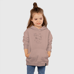 Толстовка детская хлопковая Математик, цвет: пыльно-розовый — фото 2
