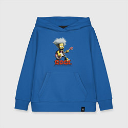 Толстовка детская хлопковая Rock Simpsons style, цвет: синий
