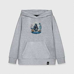Толстовка детская хлопковая Water knight, цвет: меланж